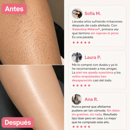Olvídate de la irritación. Descubre una nueva forma de depilarte.